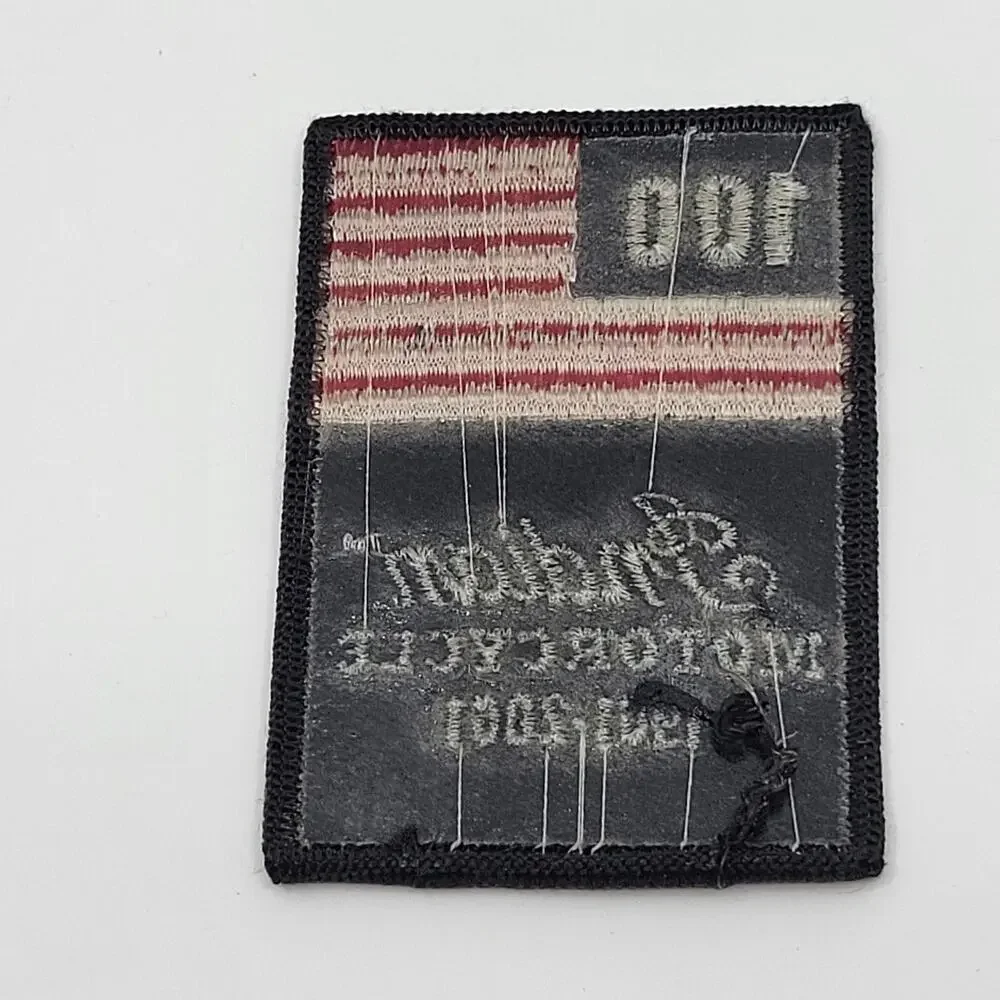 Vintage Indian Motorcycle 1901-2001 Embroidered Patch Iron-On Sew-On New